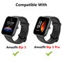 HOMTERN Lot de 3 coques de protection entièrement recouvertes en TPU souple et léger pour écran compatible avec Amazfit Bip 3 et