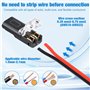 mizikuu 25 Pièces Connecteurs de Fil Basse Tension, Connecteur de câble de Voiture à 2 Broches Étanches Pratiques Et Rapides Con