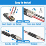 mizikuu 25 Pièces Connecteurs de Fil Basse Tension, Connecteur de câble de Voiture à 2 Broches Étanches Pratiques Et Rapides Con