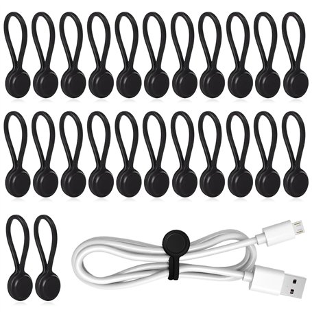 mizikuu 24 Pièces Attaches De Câble Magnétiques