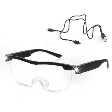 Loupe avec lumière Usb Rechargeable