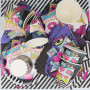 Doyomtoy Vaisselle pour fête de la Musique,61 Pcs 90s Articles de Fête-Assiettes, serviettes en Papier,Gobelets en Papier,Nappes