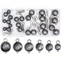 BLUESEABUY 24 Pièces Plombs de Pêche 3g/5g/7g/10g/12g/14g Poids Sinker Cheburashka en Plomb Avec Boîte pour Hameçons Offset et P