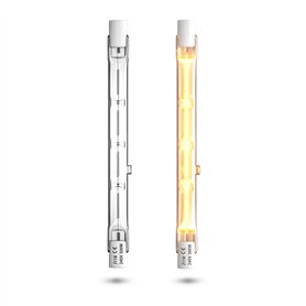 Bonlux 300W 118mm R7s Ampoule Halogène Dimmable r7s linéaire Blanc Chaud 2800K 5900lm projecteur crayon AC220-240V pour l’éclair Bonlux 300W 118mm R7s Ampoule Halogène Dimmable r7s linéaire Blanc Chaud 2800K 5900lm projecteur crayon AC220-240V pour l’éclair