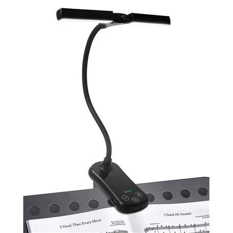 TobeBright Lampe Pupitre Musique Rechargeable 14 LEDs Lampe Piano Clipsable