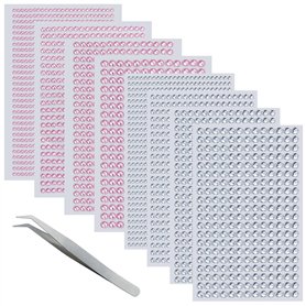 Lot de 3585 feuilles de strass autocollants rose clair mm pour décoration de bricolage, visage, yeux, ongles, cheveux Lot de 3585 feuilles de strass autocollants rose clair mm pour décoration de bricolage