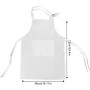 tablier de cuisine réglable avec 2 poches pour garçons et filles