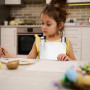 Ensemble tablier et toque de chef pour enfants, tablier de cuisine réglable avec 2 poches pour garçons et filles, tabliers de cu