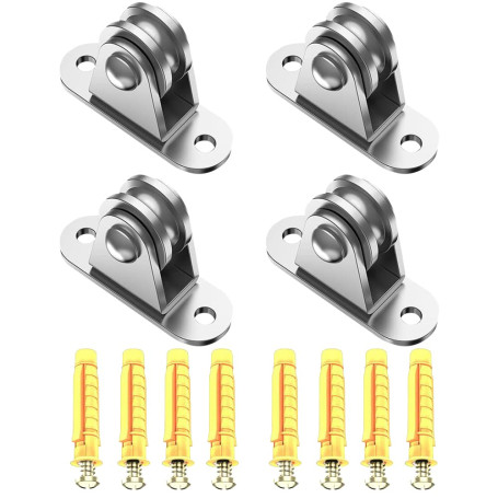 mizikuu 4 Pièces Poulies de Renvoi pour Cordes