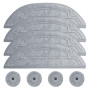 Druuzyl Lot de 4 Serpillères Microfibre pour Roborock S8 MaxV Ultra