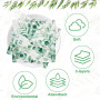 Druuzyl 100 Serviettes en Papier Eucalyptus Vert - Motif Naturel pour Baptême, Mariage et Fêtes, Serviettes Jetables Décoratives