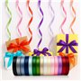 Druuzyl Ruban Satin 15 Couleurs 22m x 10mm - Bande Polyester pour Emballage Cadeaux, Décoration Mariage (Jeu du Bouquet), Coutur
