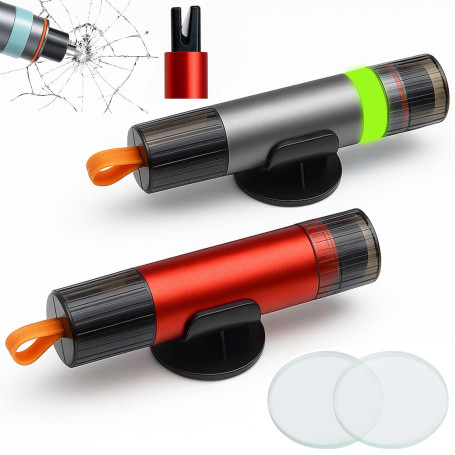 Zyluniy 2 Pièces Marteau de Sécurité pour Voiture