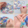Papillon Diamond Painting Enfant 5D DIY Broderie Diamant Painting Pendentif, Papillon Kit Diamond Painting adulte Filles Peintur