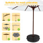 Riisoyu Sac de Poids de Base pour Parasol, Sac de Poids de Parapluie pour Sacs de Sable de Parasol en surplomb Support de Poids 