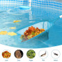 Riisoyu Épuisette de Piscine, Filet de Piscine avec poignée Filet De Nettoyage D'Étang pour Piscine Filet D'Écumoire De Piscine 