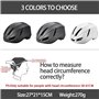 Casque de vélo avec lumière LED - Casque de ville ultra léger - Casque de VTT pour homme et adulte - Avec feu arrière de charge