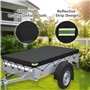Bâche de Remorque 214 x 122 x 13 cm avec Corde de Bâche Bâche de Protection pour Remorque, Bâche de Remorque Plate Bâche Anti-Ve