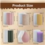 Silicone Bougie Set 6PCS Moule à Bougie Artisanale à La Main 3D Moules à Bougies Cylindriques DIY Moules pour Bougies Piliers Mo