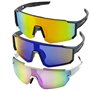 fuzhik Lot de 3 paires de lunettes de soleil de sport polarisées UV 400 pour homme et femme pour le cyclisme