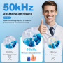 KlarSonic Nettoyeur Ultrasons, 50000Hz Ultrasonic Cleaner, 250ML Dental Pod - Nettoyant Ultrason avec 6 UV Lampe pour Prothèses