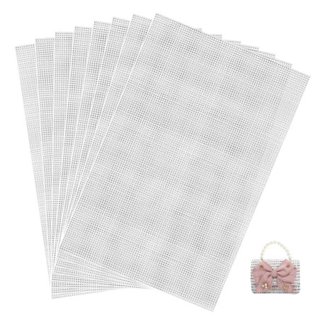 YZROHYI 8 Pièces Feuilles de Toile en Maille Plastique 30 X 20 cm