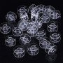 Canette Machine a Coudre,25 Pièces Bobines de Machine à Coudre,Universelle Bobine de Machine à Coudre en Plastique avec Boîte de