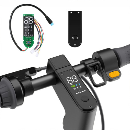 Yungeln Tableau de Bord avec Couvercle Remplacement imperméable Compatible avec Segway ninebot G30 Max Scooter électrique