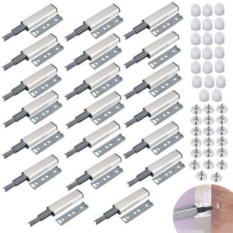20 PCS Push to Open Aimant Poussoir Porte Placard Loquet Magnetique