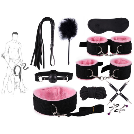 WreGmgg Ensemble De Dix Accessoires Roses