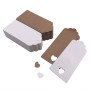 Absofine Lot de 100 étiquettes cadeaux en papier kraft avec cœur et ficelle de jute 30 m pour mariage, bricolage, étiquettes de