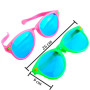 LATERN 6 Pièces Jumbo Lunettes De Soleil en Plastique Coloré Lunettes Jumbo pour Costume De Plage Déguisement Costume Photo Prop