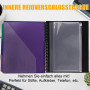 Moorstdel Porte-bloc avec rangement - Porte-bloc A4 avec 12 compartiments et 1 pochette en plastique pour documents - Organiseur