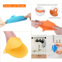 Mini Gant De Four Épais,Regerly 7 Paires Gants de Cuisine Résistants à la Chaleur en Silicone Antidérapant Manique Silicone Gant