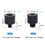 Lamkrtlp 4 pièces Adaptateur de Vis de Caméra Filetage 1/4" Mâle à 3/8" Femelle et 3/8" Mâle à 1/4" Femelle Ensemble D'adaptateu