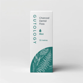 Gutology Fil dentaire naturel en bambou (30 m) - Avec cire d'arbre à bougie et huile de menthe - Fil dentaire à base de plantes  Gutology Fil dentaire naturel en bambou (30 m) - Avec cire d'arbre à bougie et huile de menthe - Fil dentaire à base de plantes