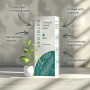 Gutology Fil dentaire naturel en bambou (30 m) - Avec cire d'arbre à bougie et huile de menthe - Fil dentaire à base de plantes