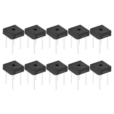 KBPC-1010 Redresseur de Diode sur Pont 10A 1000V Performances sStables à 4 Broches(5Pcs)
