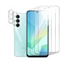 [5 Pièces] 3 Pièces Verre Trempé pour Samsung Galaxy A16 avec 2 Pièces Caméra Arrière Protecteur