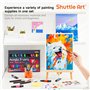 Shuttle Art 54 Pièces Kit Peinture Acrylique avec 30 Tubes Peinture Acrylique (12ml), Chevalet Peinture, Pinceaux Peinture, Toil