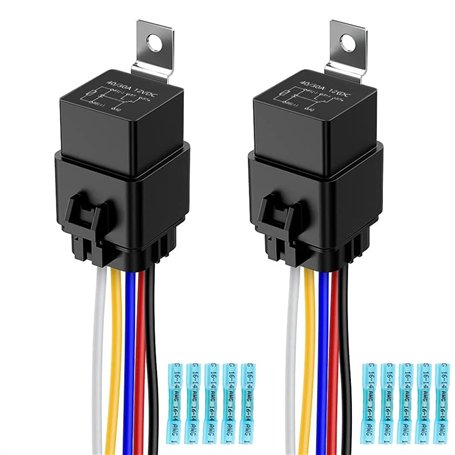 Gebildet Lot de 2 Relais Etanches Interrupteur 40/30A