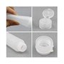 VASANA Lot de 4 flacons de voyage souples en plastique transparent de 100 ml - Flacons souples et rechargeables - Conteneurs de 