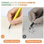 Skaaisont Crayon Sans Encre avec Gomme, Portable 6PCS Metal Pencil Réutilisables, Crayon Nib Remplaçable pour le Bureau et l'Etu