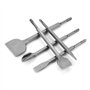 5Pcs Mèche SDS Plus Ciseaux à Embout avec Burin Plat et Burin Pointu pour Marteau Rotatif Électrique