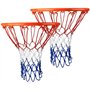 Lot de 2 Filets de Basket-Ball Professionnels en Nylon - Filet de Rechange Durable et résistant à Tous Les Temps - pour Panier d