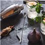 Ensemble de cuillères à Latte Macchiato, 6 pièces, 22 cm - cuillères Longues pour Cocktails et Desserts, Acier Inoxydable Poli,