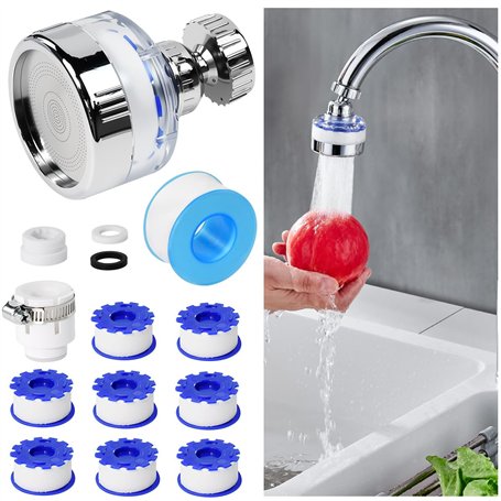 Zuxbolf Filtre Eau Robinet à 360°