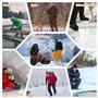 Crampons pour chaussures d'hiver, antidérapants, crampons avec 10 dents, crampons de glace pour la randonnée, le trail, la cours