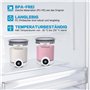 Lot de 2 bacs à glace Creami Deluxe pour sorbetière Ninja Creami NC700 et NC701 Series - Sans BPA - Passe au lave-vaisselle