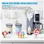 Lot de 2 bacs à glace Creami Deluxe pour sorbetière Ninja Creami NC700 et NC701 Series - Sans BPA - Passe au lave-vaisselle